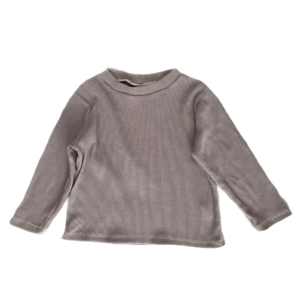 Longsleeve rib bruin